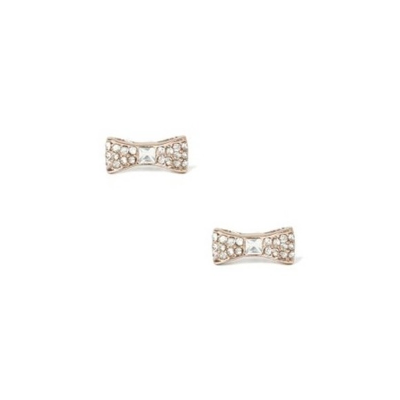 kate spade Jewelry - KATE SPADE Pave Bow Earrings